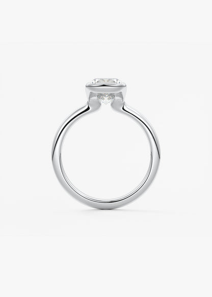 Oval Solitaire With Raised Basket Gallery Lab Grown Diamond Engagement Ring