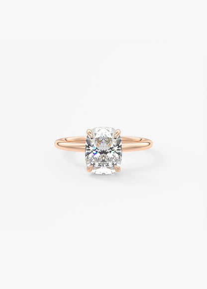 Oval Solitaire With Raised Basket Gallery Lab Grown Diamond Engagement Ring
