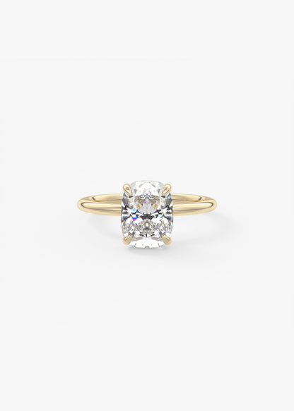 Oval Solitaire With Raised Basket Gallery Lab Grown Diamond Engagement Ring