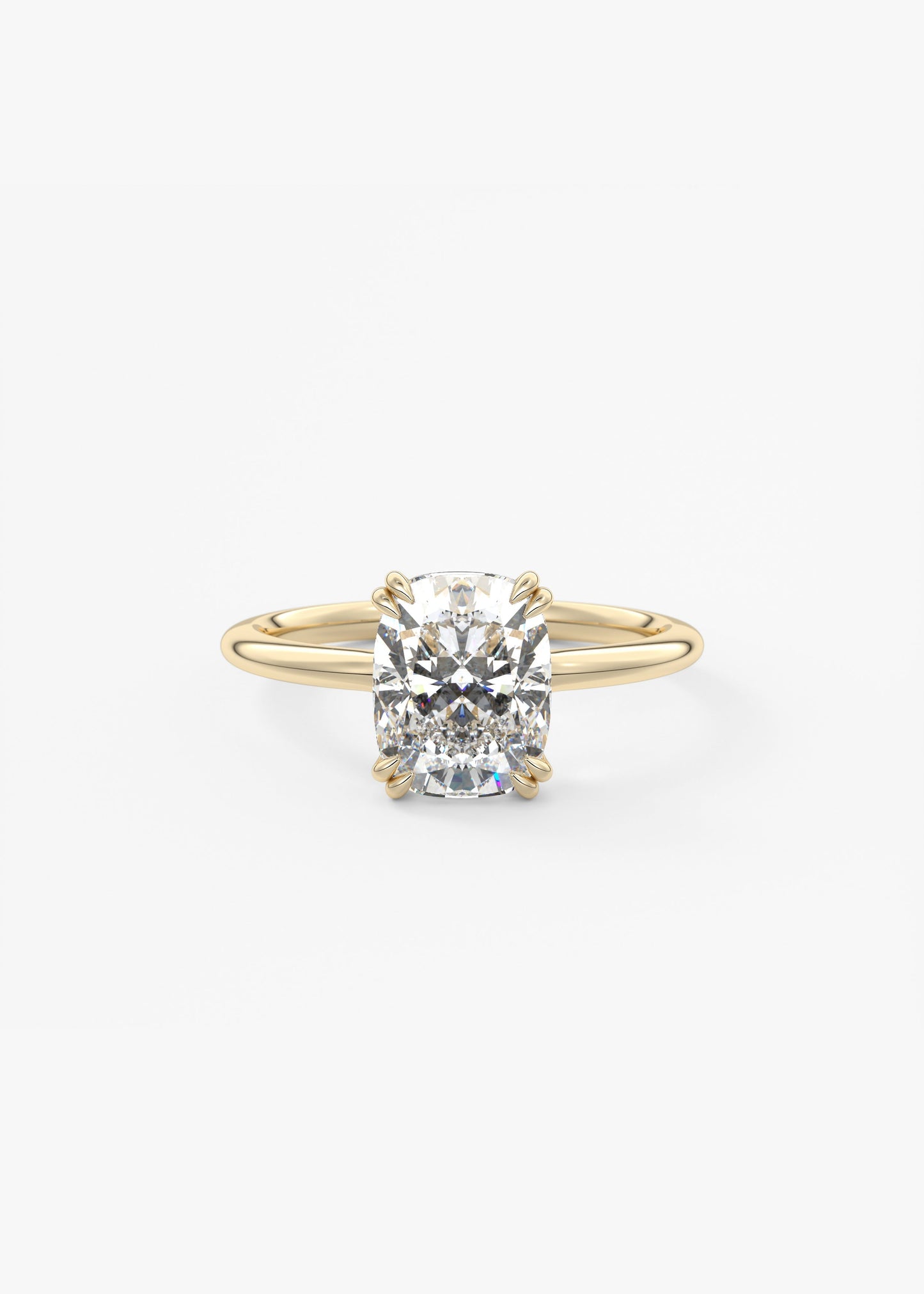 Oval Solitaire With Raised Basket Gallery Lab Grown Diamond Engagement Ring
