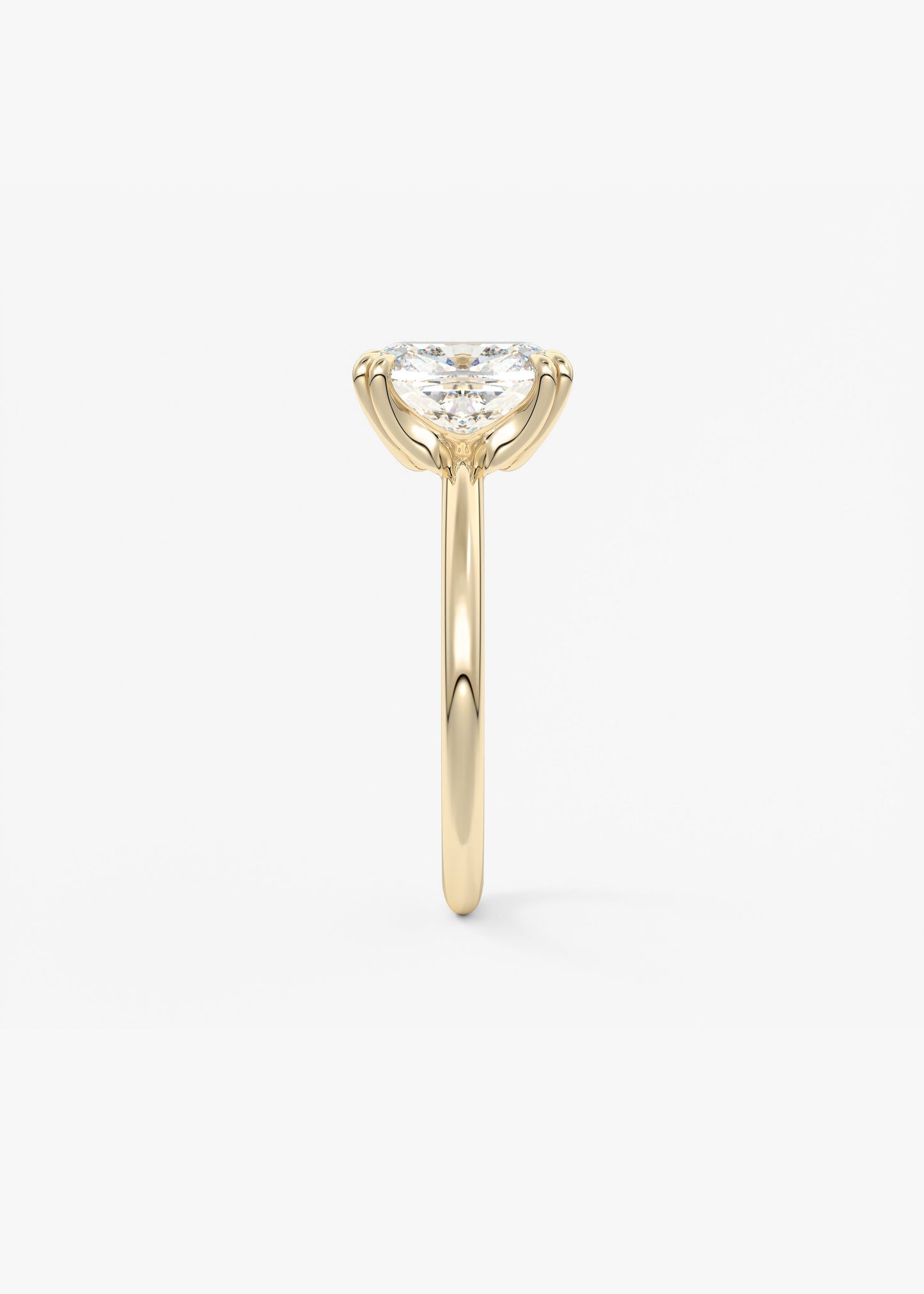 Oval Solitaire With Raised Basket Gallery Lab Grown Diamond Engagement Ring