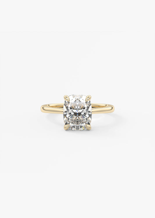 Oval Solitaire With Raised Basket Gallery Lab Grown Diamond Engagement Ring