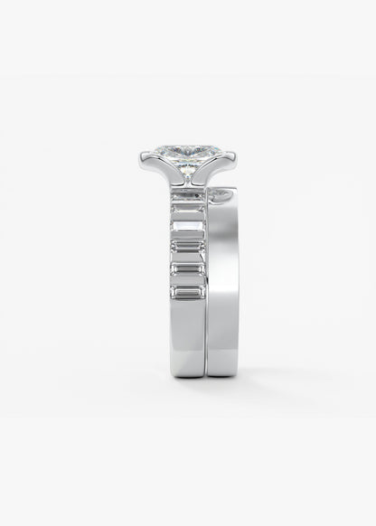 Oval Solitaire With Raised Basket Gallery Lab Grown Diamond Engagement Ring
