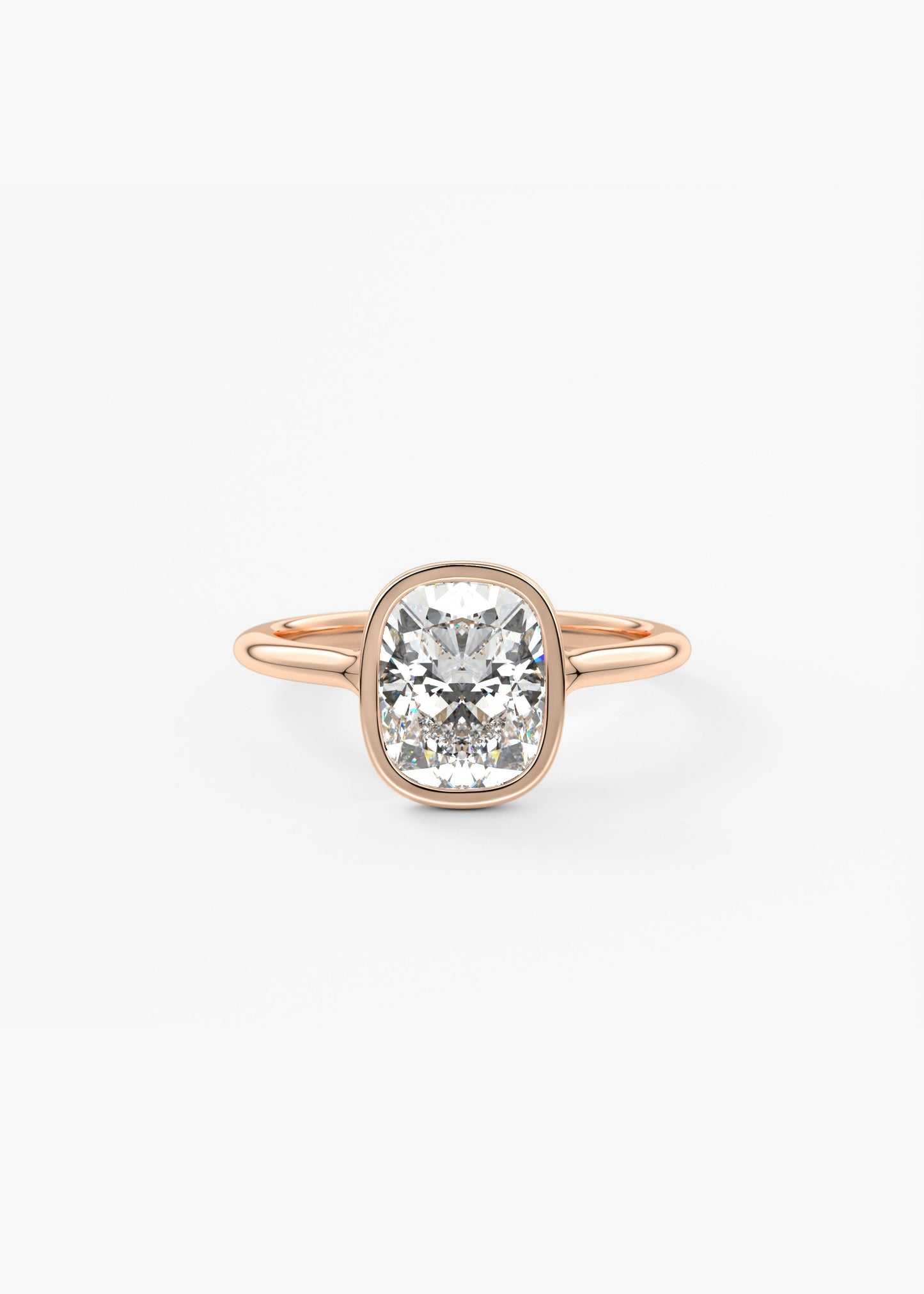 Oval Solitaire With Raised Basket Gallery Lab Grown Diamond Engagement Ring
