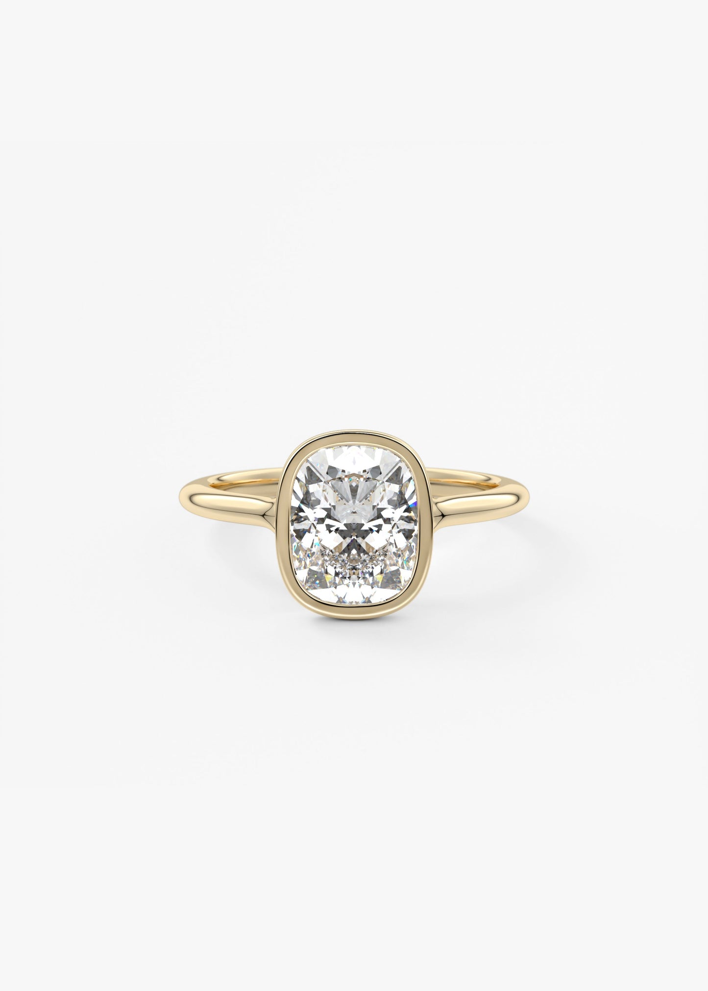 Oval Solitaire With Raised Basket Gallery Lab Grown Diamond Engagement Ring