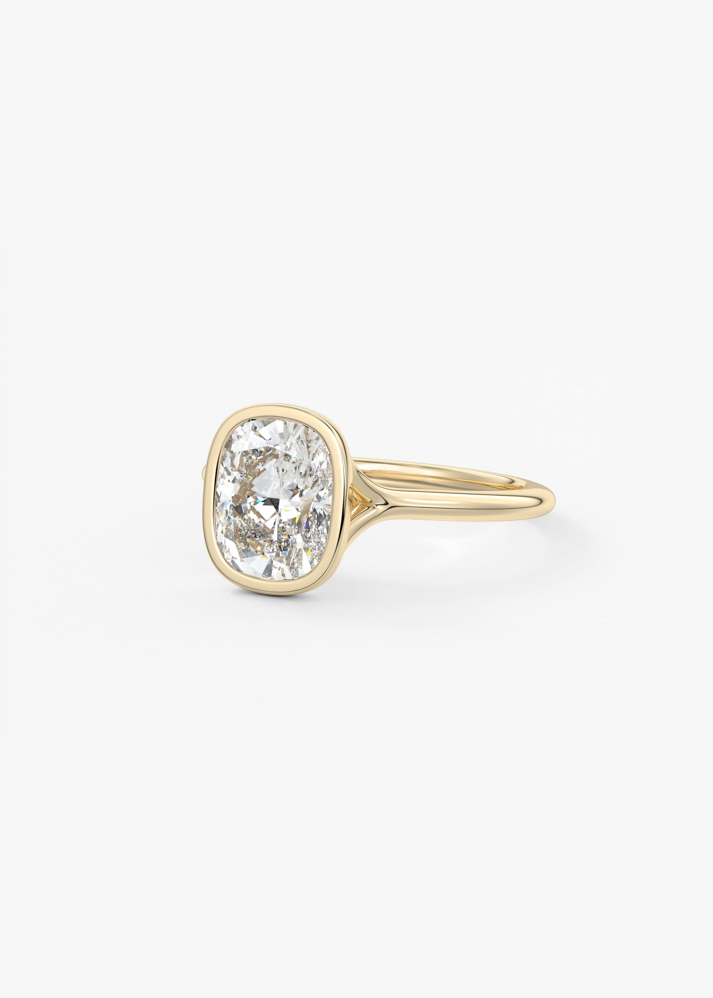 Oval Solitaire With Raised Basket Gallery Lab Grown Diamond Engagement Ring
