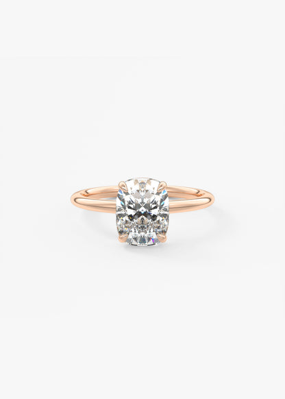 Oval Solitaire With Raised Basket Gallery Lab Grown Diamond Engagement Ring