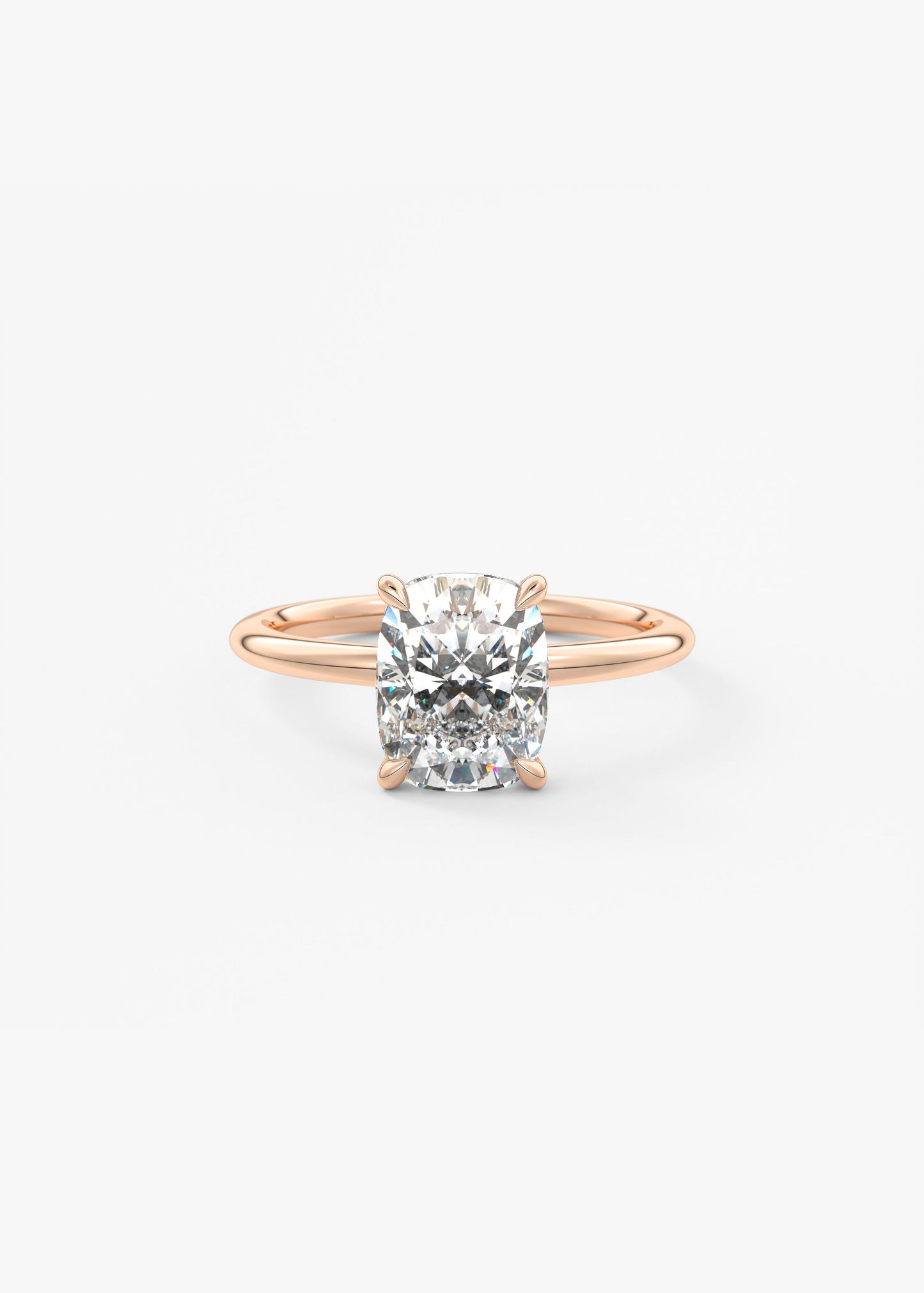 Oval Solitaire With Raised Basket Gallery Lab Grown Diamond Engagement Ring