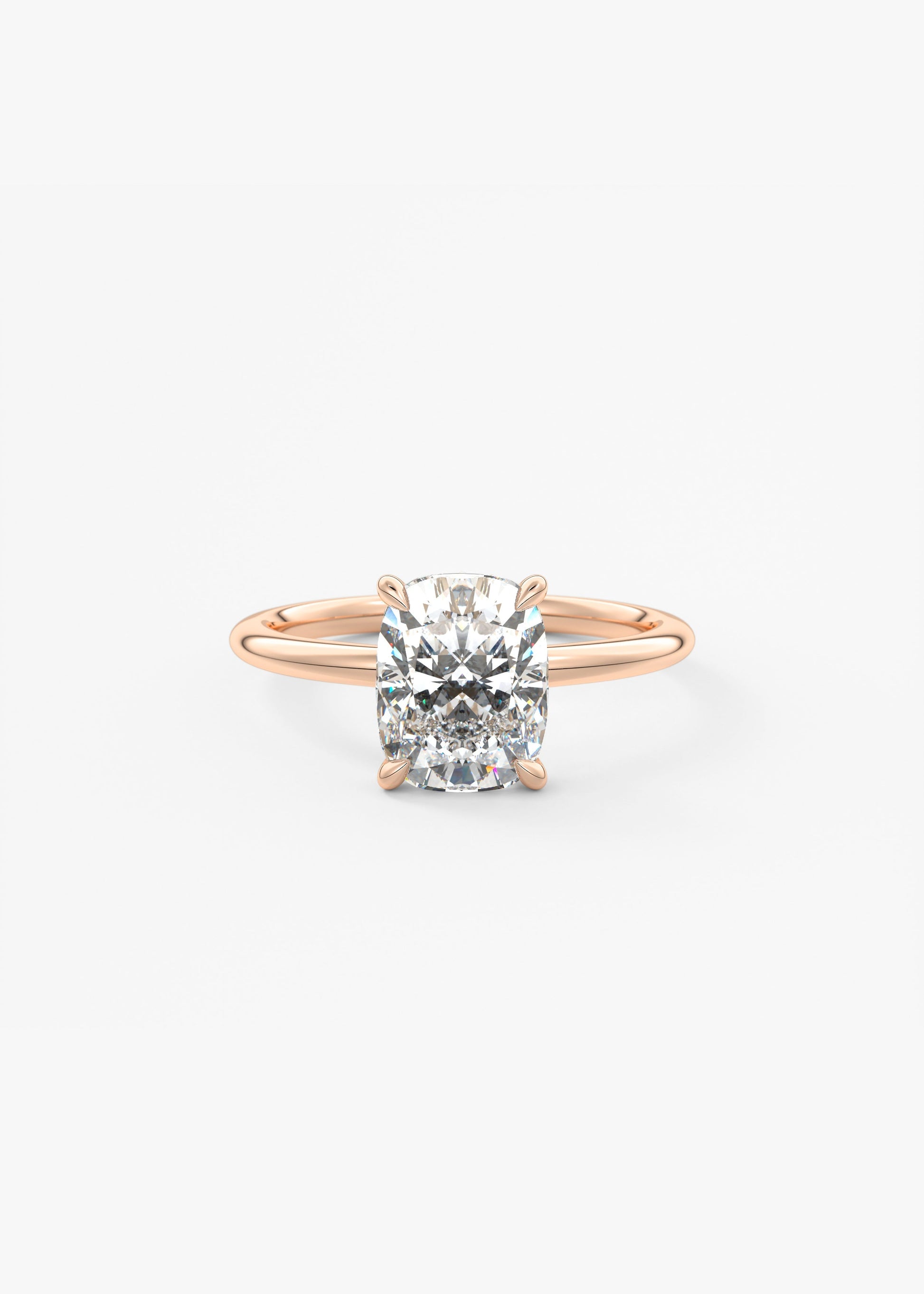 Oval Solitaire With Raised Basket Gallery Lab Grown Diamond Engagement Ring