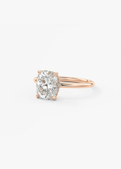 Oval Solitaire With Raised Basket Gallery Lab Grown Diamond Engagement Ring