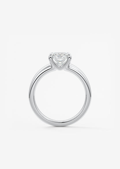 Oval Solitaire With Raised Basket Gallery Lab Grown Diamond Engagement Ring