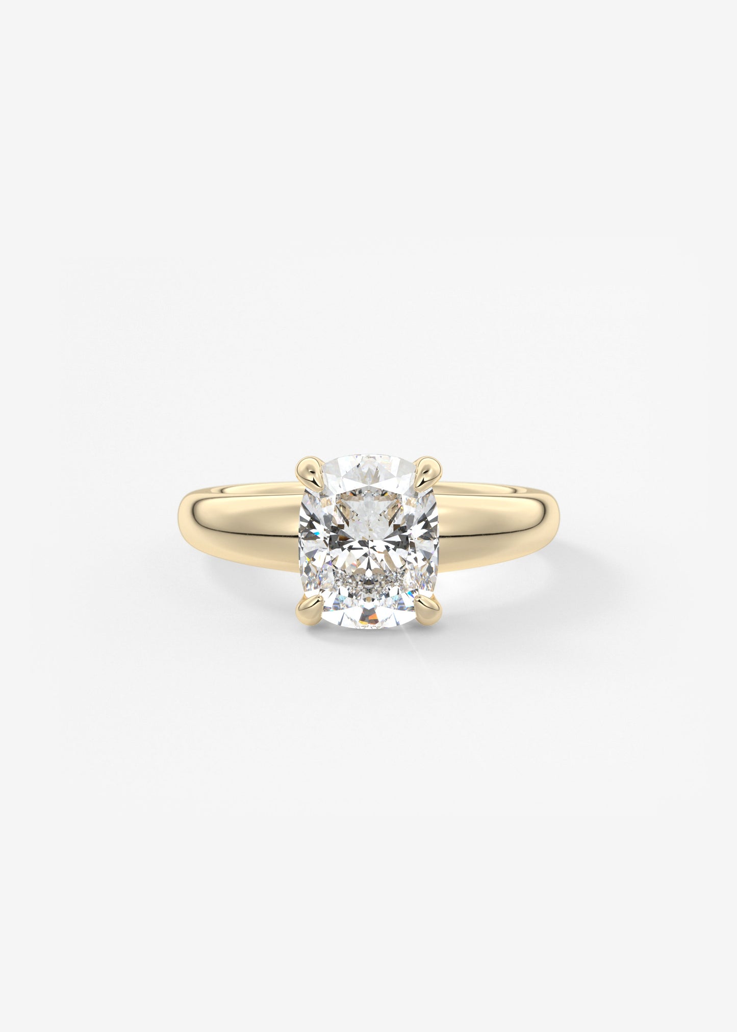Oval Solitaire With Raised Basket Gallery Lab Grown Diamond Engagement Ring