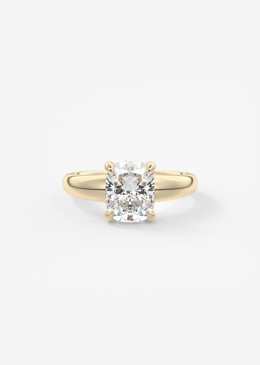 Oval Solitaire With Raised Basket Gallery Lab Grown Diamond Engagement Ring