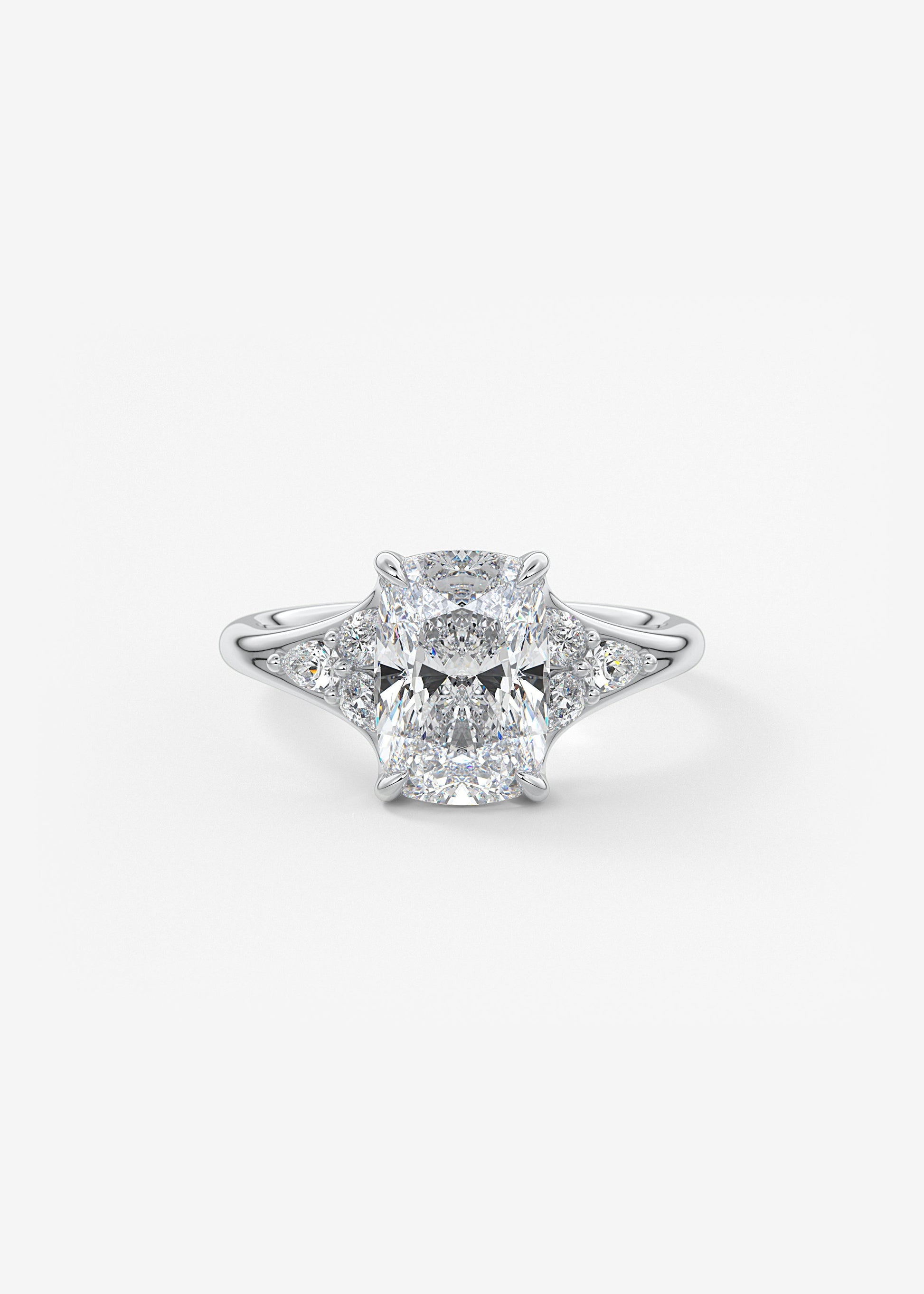 Oval Solitaire With Raised Basket Gallery Lab Grown Diamond Engagement Ring