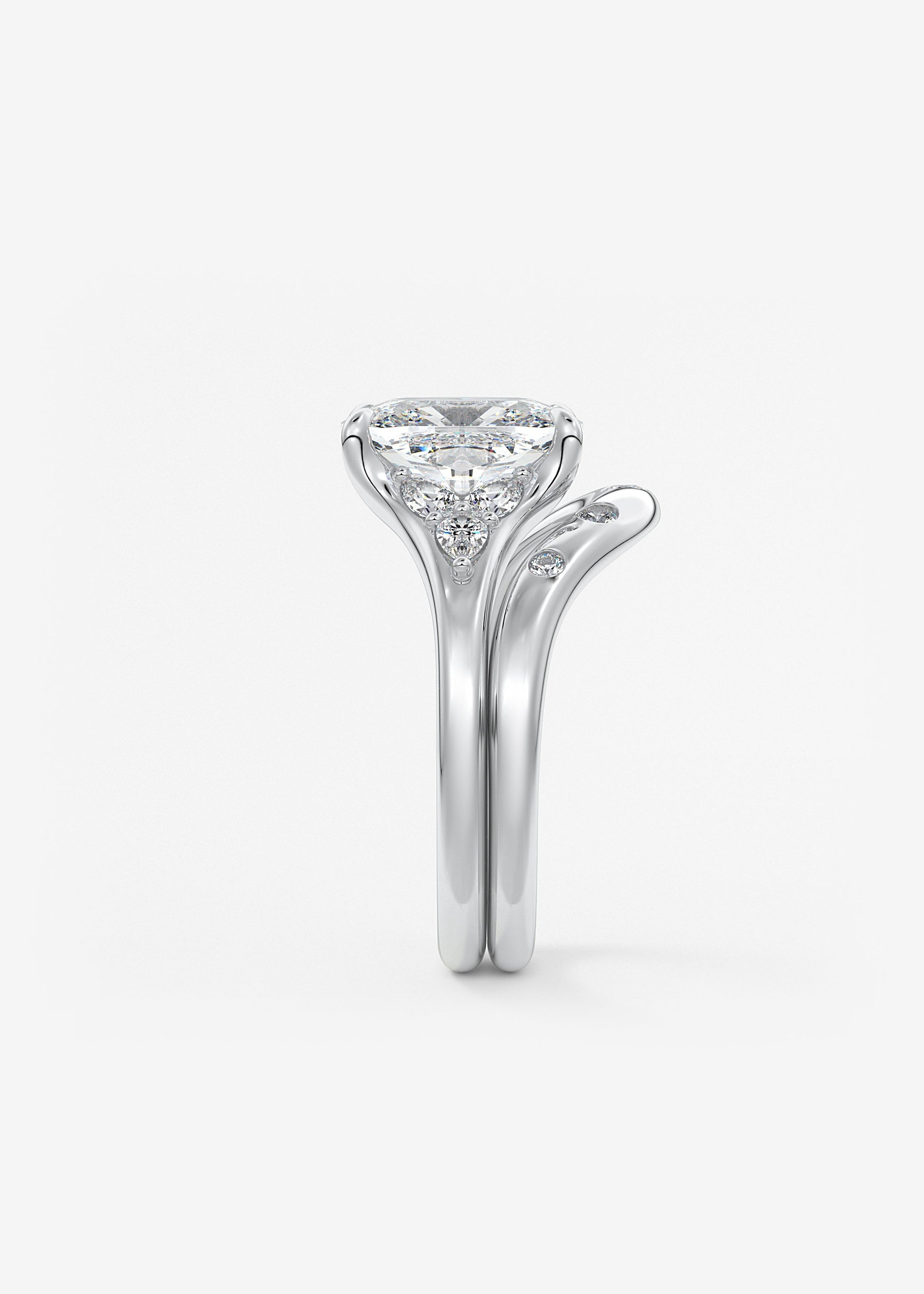 Oval Solitaire With Raised Basket Gallery Lab Grown Diamond Engagement Ring