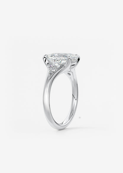 Oval Solitaire With Raised Basket Gallery Lab Grown Diamond Engagement Ring