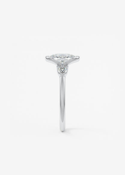 Oval Solitaire With Raised Basket Gallery Lab Grown Diamond Engagement Ring