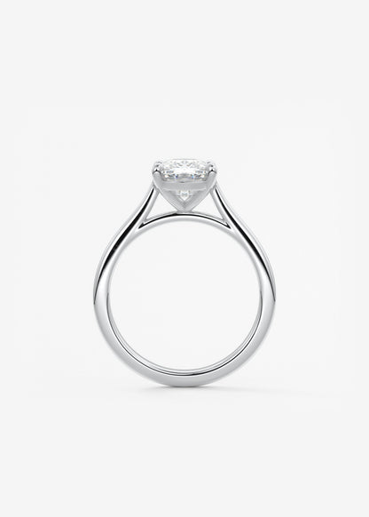 Oval Solitaire With Raised Basket Gallery Lab Grown Diamond Engagement Ring