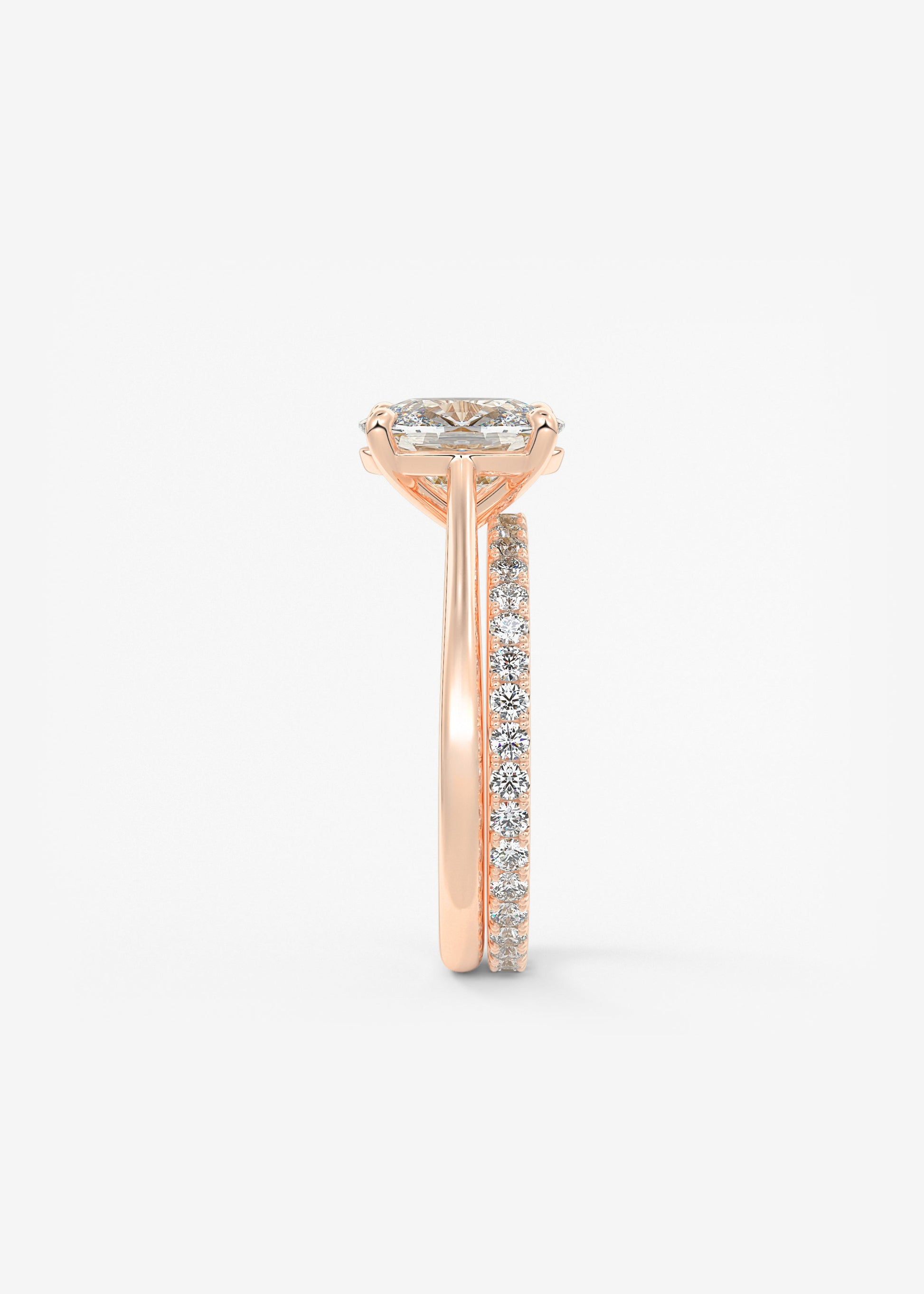 Oval Solitaire With Raised Basket Gallery Lab Grown Diamond Engagement Ring