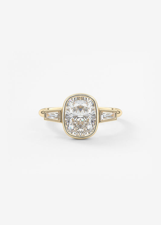 Oval Solitaire With Raised Basket Gallery Lab Grown Diamond Engagement Ring