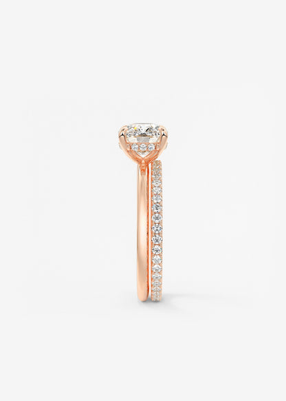 Oval Solitaire With Raised Basket Gallery Lab Grown Diamond Engagement Ring