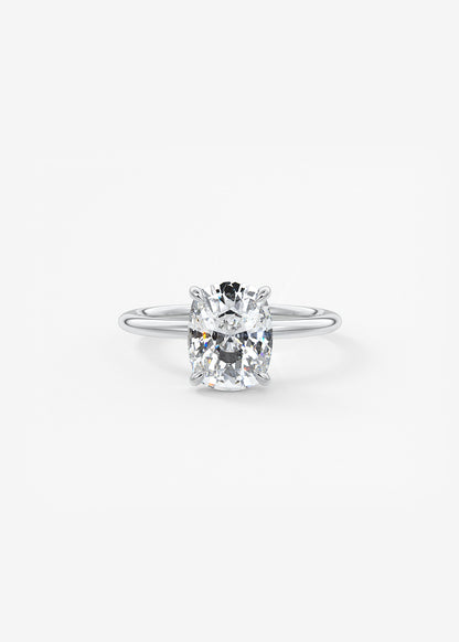 Oval Solitaire With Raised Basket Gallery Lab Grown Diamond Engagement Ring
