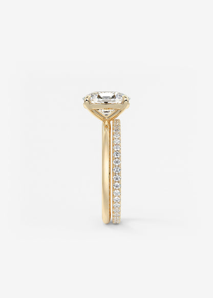 Oval Solitaire With Raised Basket Gallery Lab Grown Diamond Engagement Ring