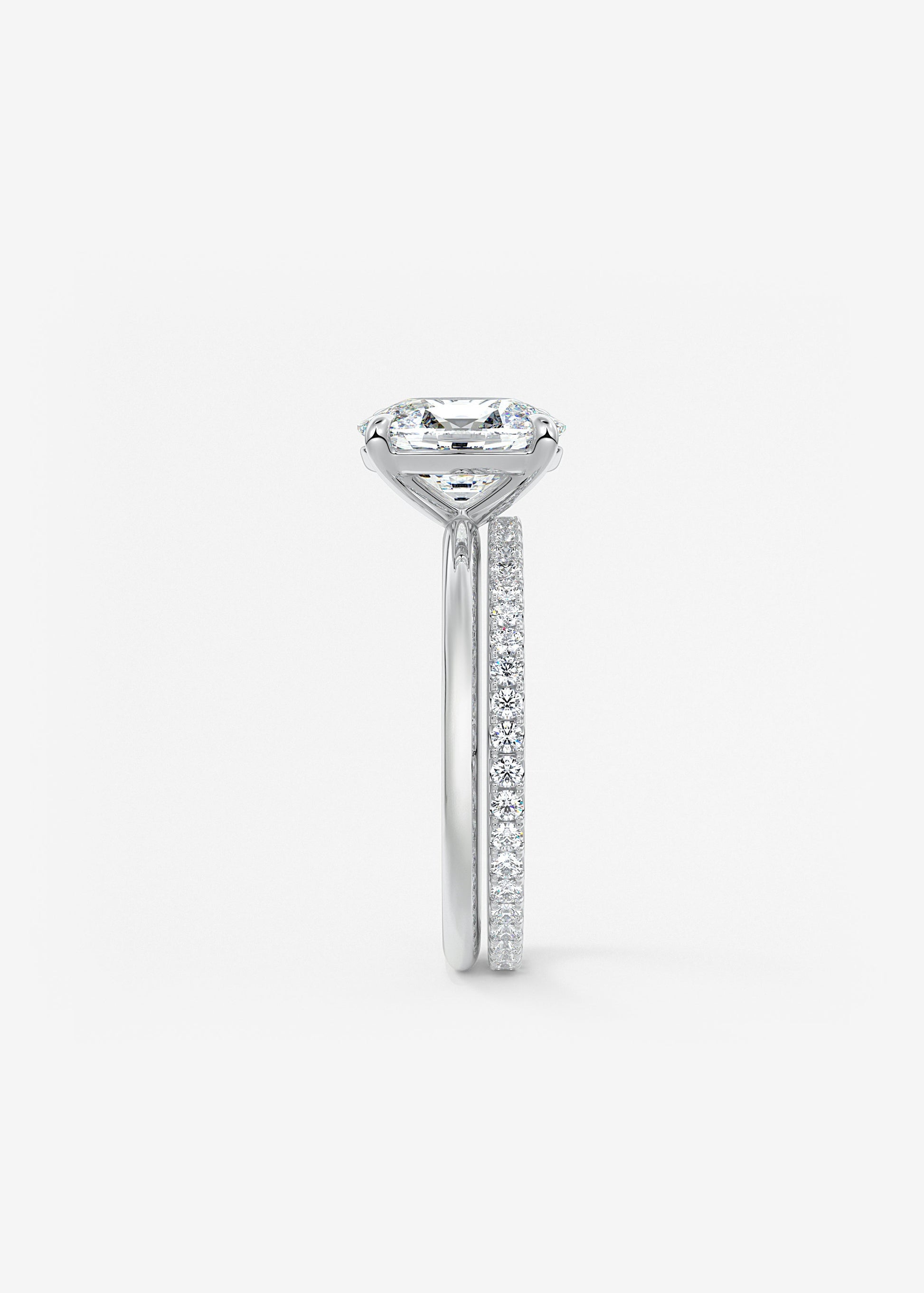 Oval Solitaire With Raised Basket Gallery Lab Grown Diamond Engagement Ring
