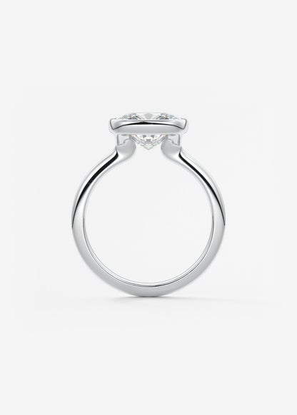 Oval Solitaire With Raised Basket Gallery Lab Grown Diamond Engagement Ring