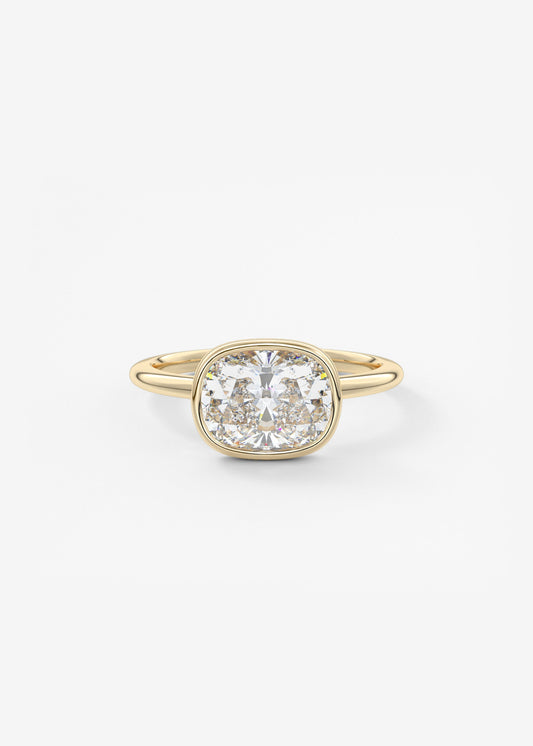Oval Solitaire With Raised Basket Gallery Lab Grown Diamond Engagement Ring