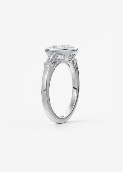 Oval Solitaire With Raised Basket Gallery Lab Grown Diamond Engagement Ring