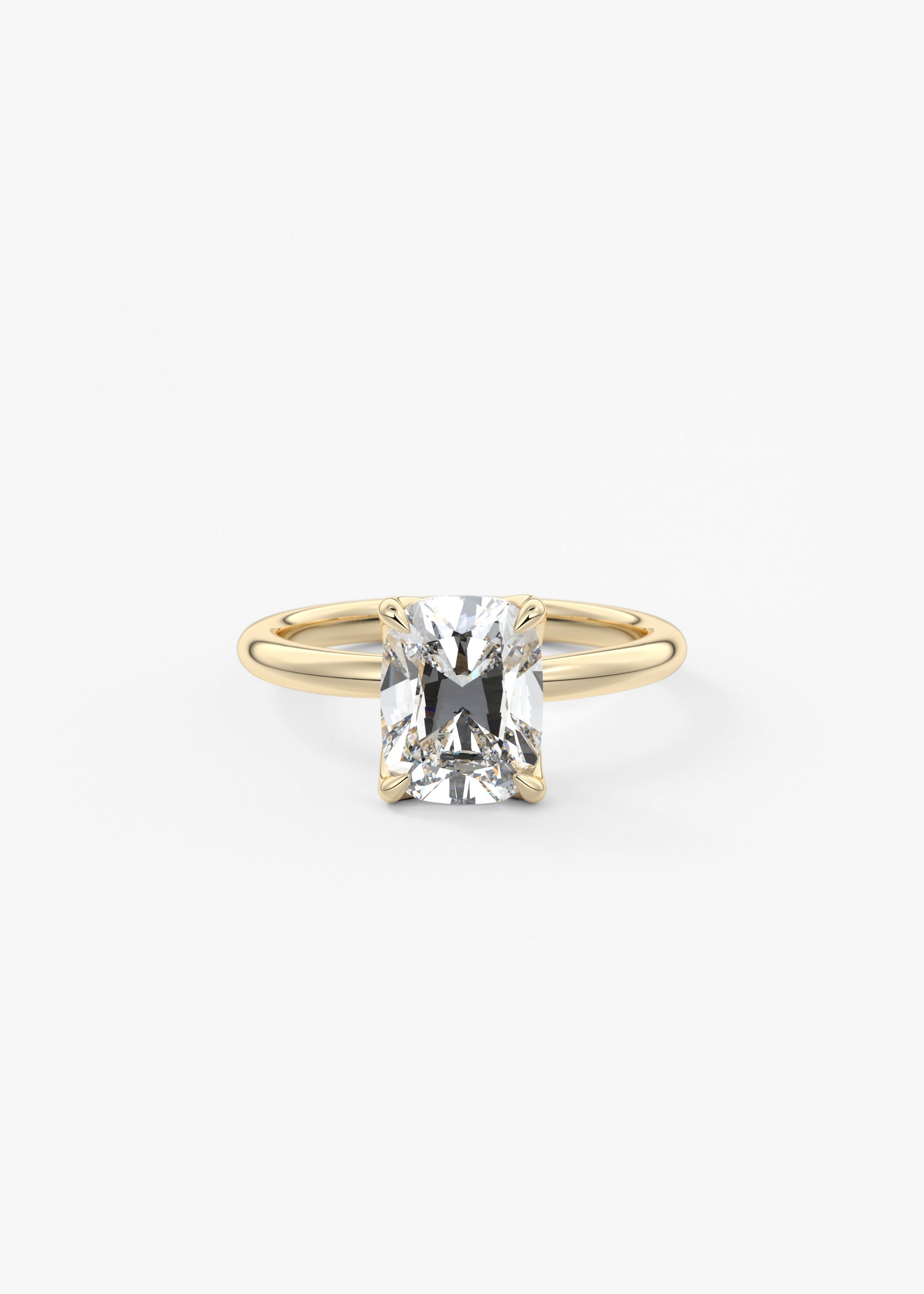 Oval Solitaire With Raised Basket Gallery Lab Grown Diamond Engagement Ring