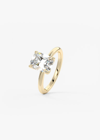 Oval Solitaire With Raised Basket Gallery Lab Grown Diamond Engagement Ring