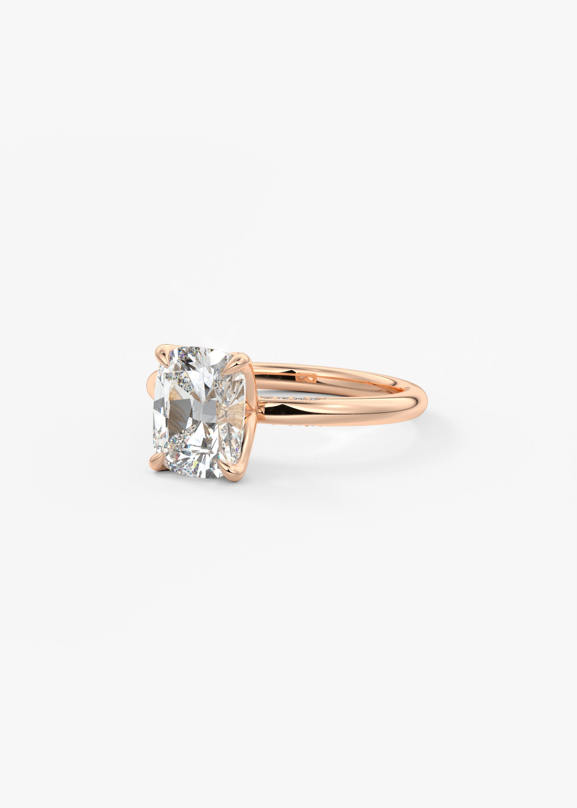 Oval Solitaire With Raised Basket Gallery Lab Grown Diamond Engagement Ring