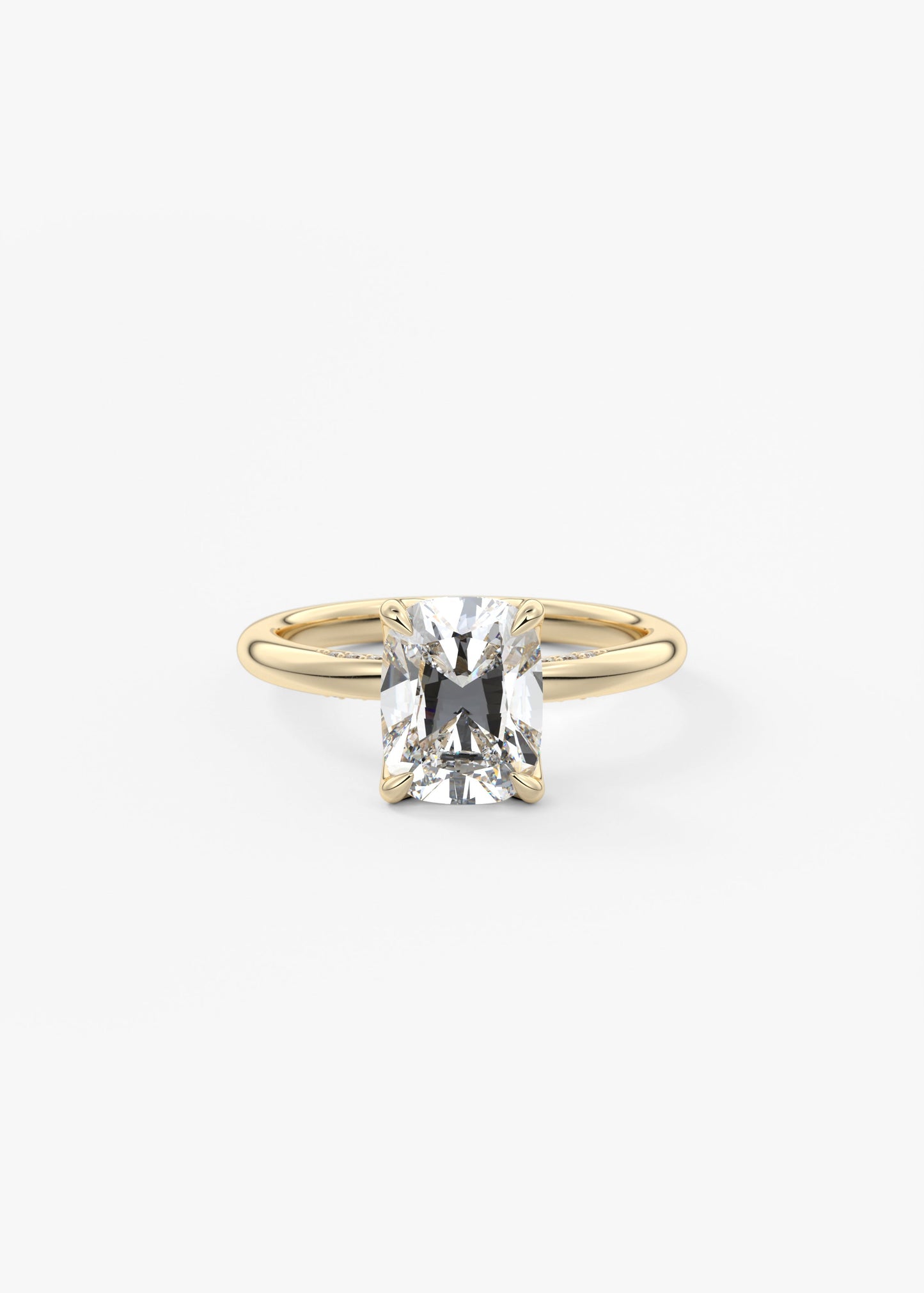 Oval Solitaire With Raised Basket Gallery Lab Grown Diamond Engagement Ring