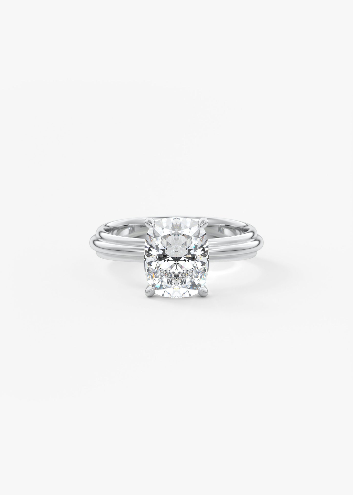 Oval Solitaire With Raised Basket Gallery Lab Grown Diamond Engagement Ring