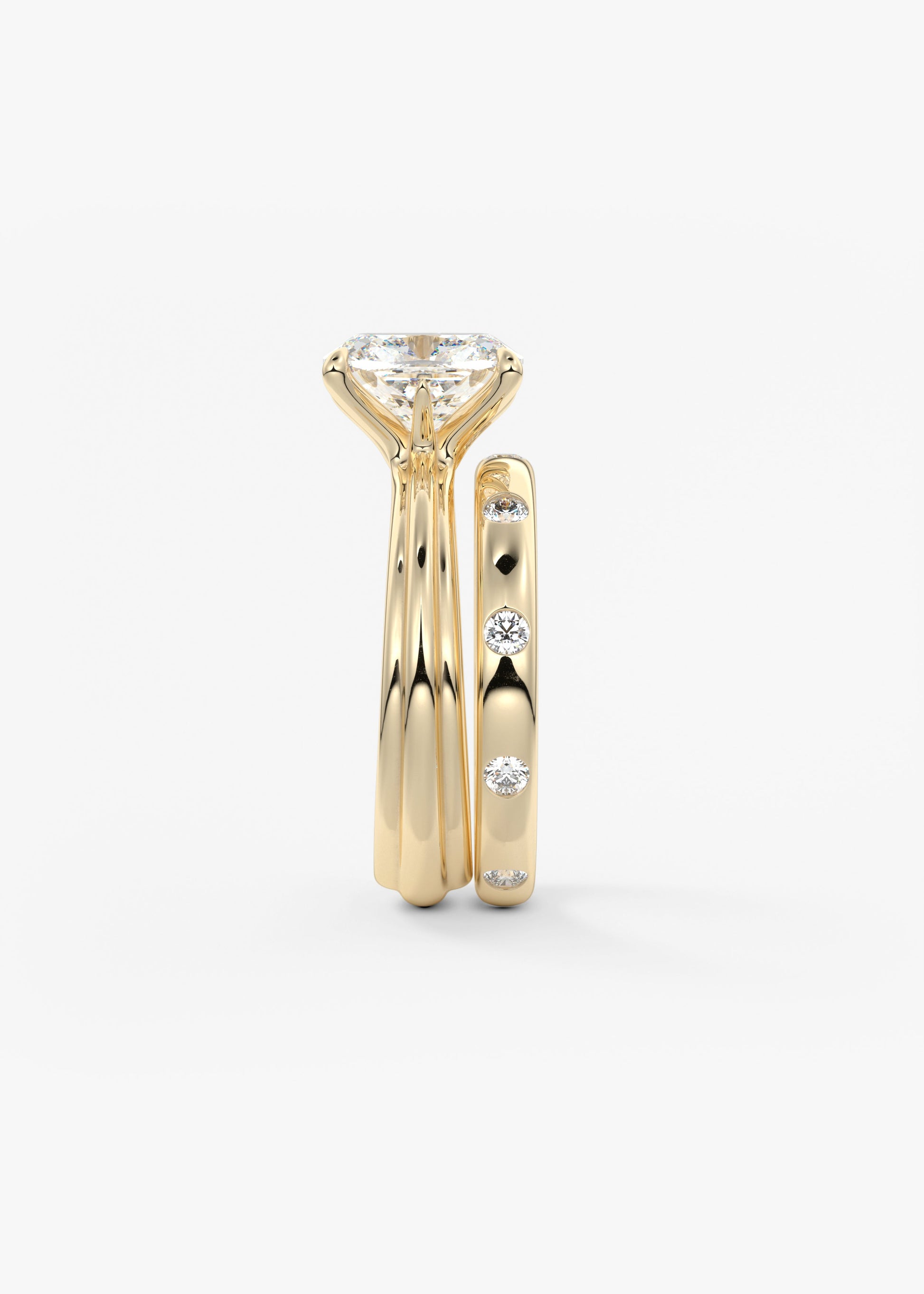 Oval Solitaire With Raised Basket Gallery Lab Grown Diamond Engagement Ring