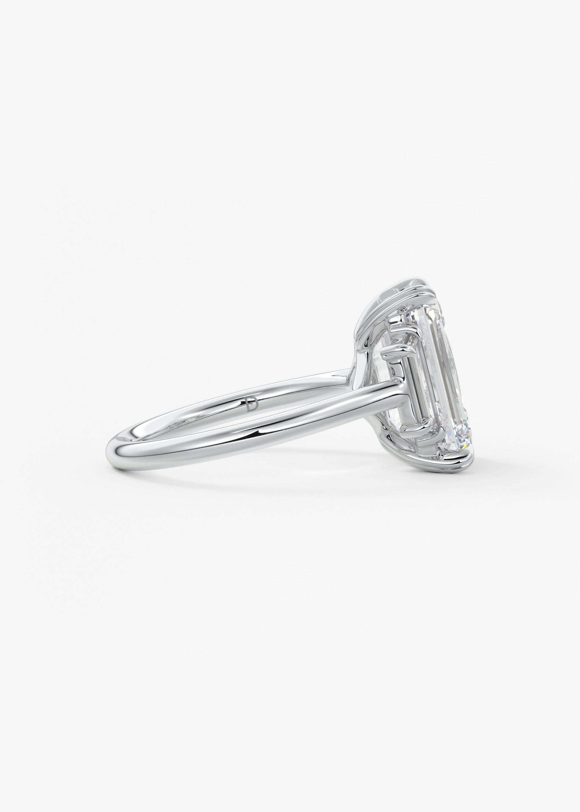 Oval Solitaire With Raised Basket Gallery Lab Grown Diamond Engagement Ring