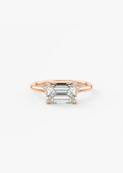 Oval Solitaire With Raised Basket Gallery Lab Grown Diamond Engagement Ring