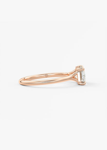 Oval Solitaire With Raised Basket Gallery Lab Grown Diamond Engagement Ring