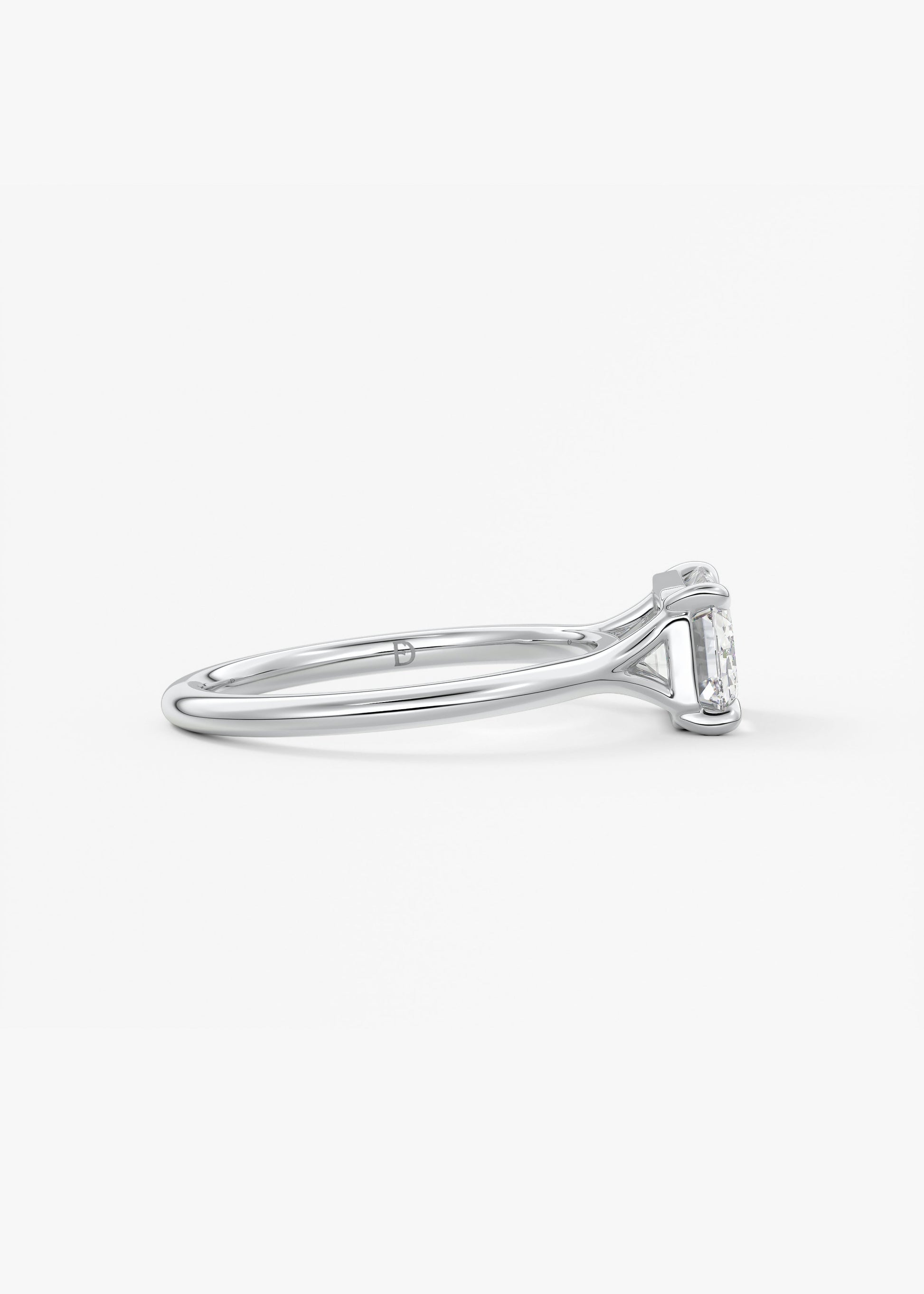 Oval Solitaire With Raised Basket Gallery Lab Grown Diamond Engagement Ring
