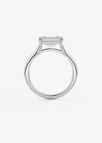 Oval Solitaire With Raised Basket Gallery Lab Grown Diamond Engagement Ring