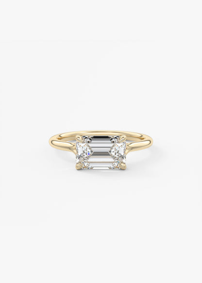 Oval Solitaire With Raised Basket Gallery Lab Grown Diamond Engagement Ring