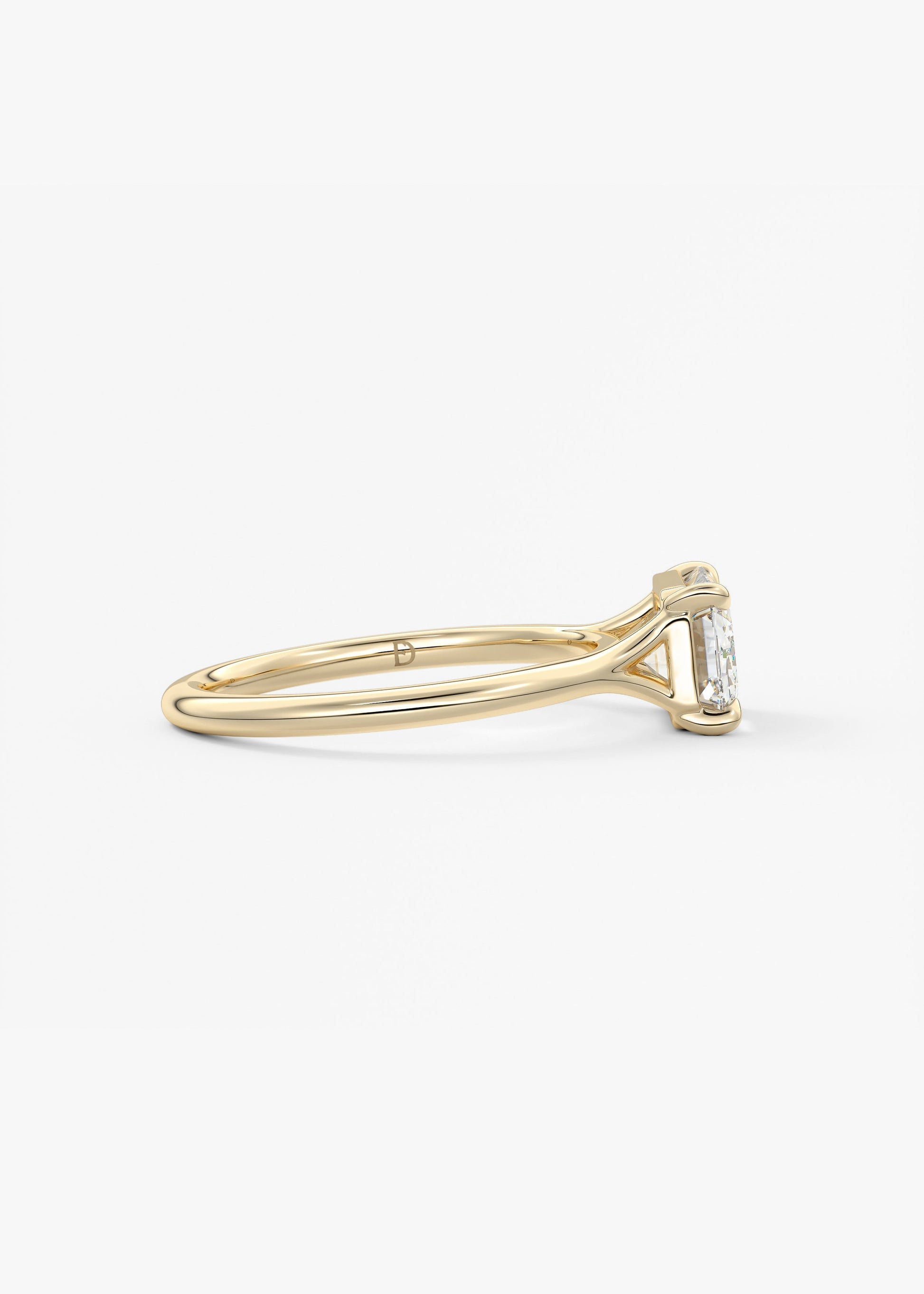 Oval Solitaire With Raised Basket Gallery Lab Grown Diamond Engagement Ring