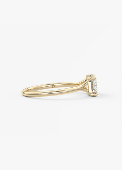 Oval Solitaire With Raised Basket Gallery Lab Grown Diamond Engagement Ring