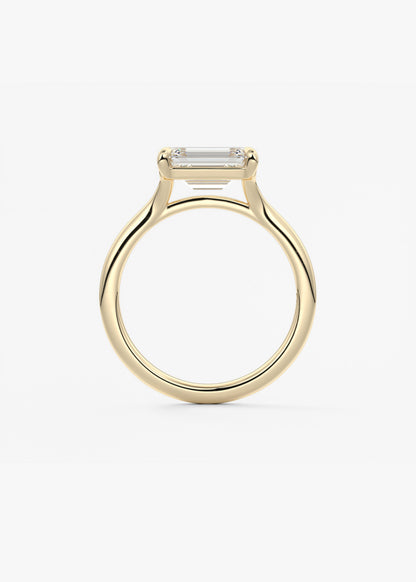 Oval Solitaire With Raised Basket Gallery Lab Grown Diamond Engagement Ring