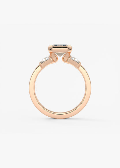 Oval Solitaire With Raised Basket Gallery Lab Grown Diamond Engagement Ring