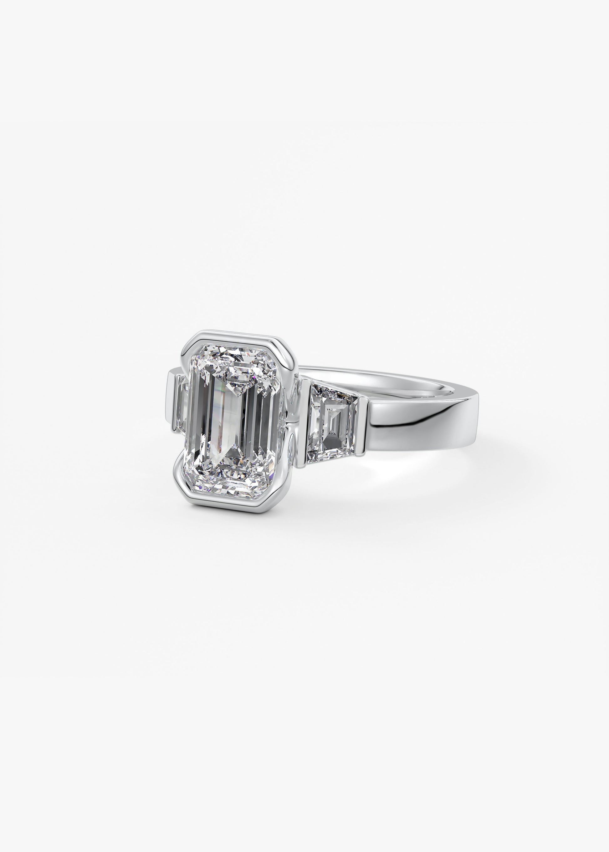 Oval Solitaire With Raised Basket Gallery Lab Grown Diamond Engagement Ring