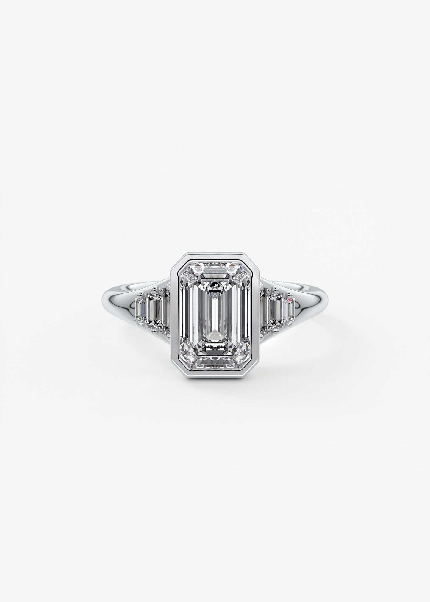 Oval Solitaire With Raised Basket Gallery Lab Grown Diamond Engagement Ring
