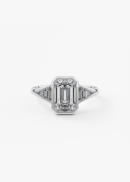 Oval Solitaire With Raised Basket Gallery Lab Grown Diamond Engagement Ring